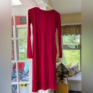 Weissman contemporary dress with side slits. MA